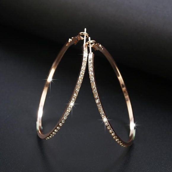 NEW! Sparkle Hoop Earrings! - Picture 1 of 1